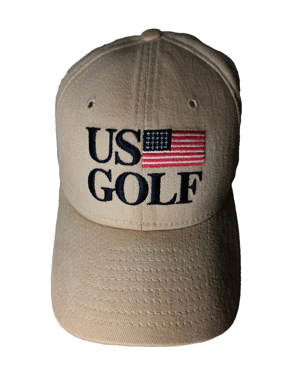 Vintage New Era US Golf Logo Hat Made in USA One Size Fits All Strapback